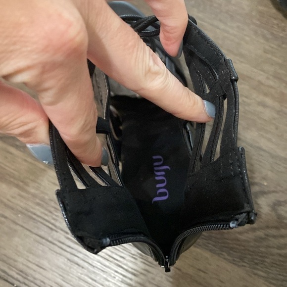 NWT BURJU Tiyah Open Toe Strappy Lace Up Heeled Sandals | Size 11 - Picture 5 of 11